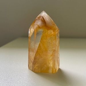 Golden Healer Tower Natural Polished Crystal Point AAA Quality